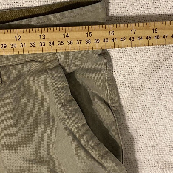 Old Navy Khaki Pants Mens Size 30 X 32 Brown Twill Straight Leg Classic - Picture 7 of 16